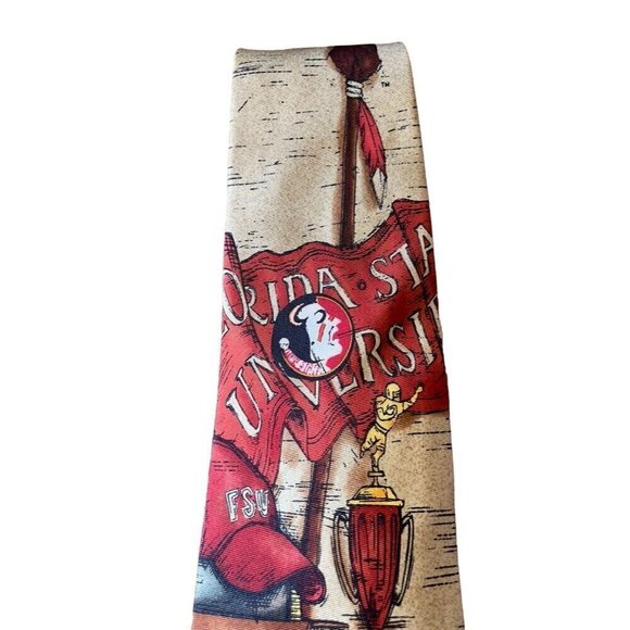 Eagles Wing Men Neck Tie 60" Florida State College Football Office College 80s - Picture 2 of 8